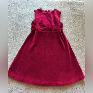 Vibrant Red Sleeveless Kids Dress